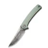Civivi Mini Asticus Flipper - Natural G10 Handle (3.25" Black Hand Rubbed Damascus) C 19026B-DS1