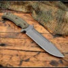 RMJ Tactical Combat Africa Fixed Blade W/ Dirty Olive G-10 & Kydex Sheath