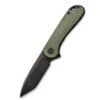 Civivi Elementum Flipper - Green Micarta Handle (2.96" Black Stonewashed D2) C 907T-E