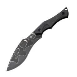 Civivi Knives Laquita II Neck Knife Black Linen Micarta & Damascus C047C-DS1