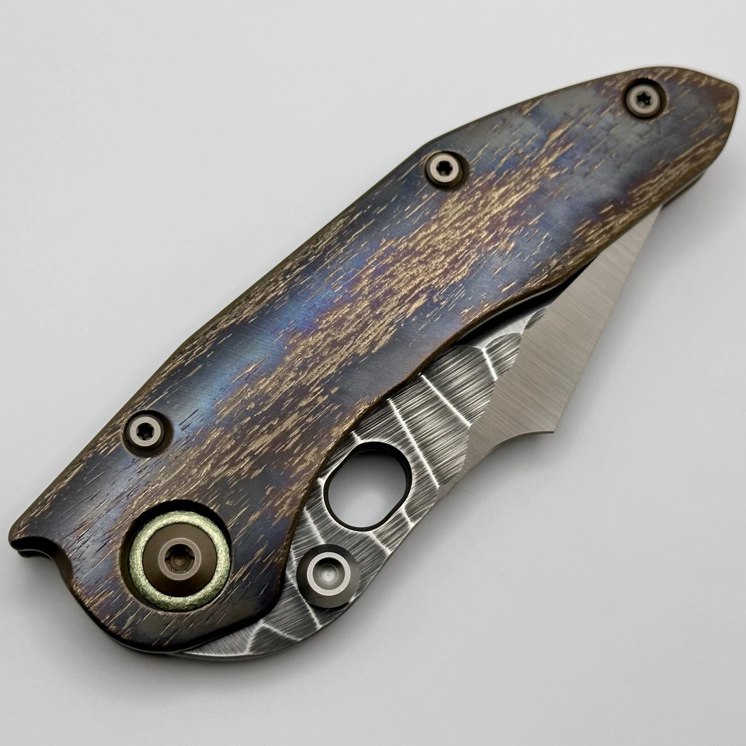 Borka Blades Custom Rocker Cosmic Stitch W/ Rock Grind Blade & Backspacer W/ Green Pivot Collars 8 Borka Blades Custom Rocker Cosmic Stitch W/ Rock Grind Blade & Backspacer W/ Green Pivot Collars - Image 8