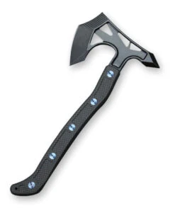 Jake Hoback Ps2 Axe DLC Stonewash AEB-L Steel W/ Unidirectional Carbon Fiber & Blue Anodized Bolts
