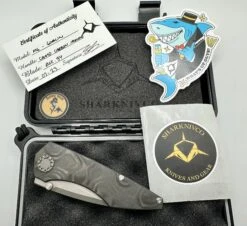 Sharknivco Mini Goblin M6 Mokume Camo Carbon & RWL34 -Nc Blade FullSizeRender 2d090f59 ef55 48ff 8a1c af63919127a6
