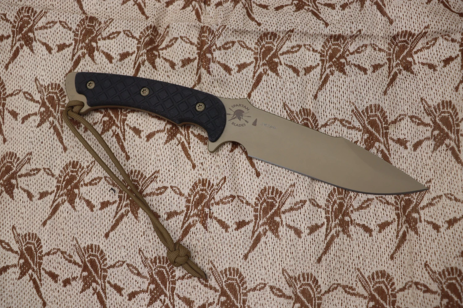 Spartan Blades Horkos FDE W/ Black Micarta Handles