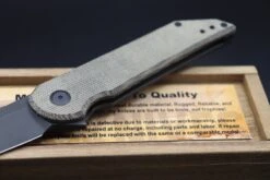 Jake Hoback OD Green Micarta & DLC Radford -Nc Blade IMG 2789