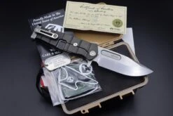 Medford Knife Fighter Flipper USMC PVD & S35 Tumbled 107-051 -Nc Blade IMG 2863