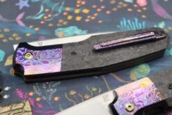 Custom Knife Factory FIF20 ZircuTi Bolster With Cool Carbon Fiber 18 Custom Knife Factory FIF20 ZircuTi Bolster With Cool Carbon Fiber -Nc Blade IMG 2877
