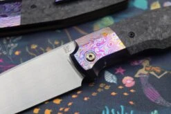 Custom Knife Factory FIF20 ZircuTi Bolster With Cool Carbon Fiber 12 Custom Knife Factory FIF20 ZircuTi Bolster With Cool Carbon Fiber -Nc Blade IMG 2879