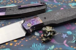 Custom Knife Factory FIF20 ZircuTi Bolster With Cool Carbon Fiber 13 Custom Knife Factory FIF20 ZircuTi Bolster With Cool Carbon Fiber -Nc Blade IMG 2880