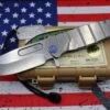 Medford Knife Fighter Flipper USMC Tumbled & Blue With Cpm-S35