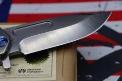 Medford Knife Fighter Flipper USMC Tumbled & Blue With Cpm-S35 14 Medford Knife Fighter Flipper USMC Tumbled & Blue With Cpm-S35 -Nc Blade IMG 3532