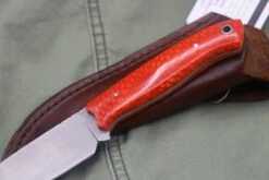 J.C Provost Custom DP Skinner 3.5” CPM-154 Juma Magma -Nc Blade IMG 4604