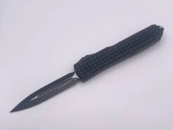 Pre-Owned Microtech Ultratech Frag W/ Double Edge Black Tactical Standard 122-1TFRS