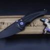 Jake Hoback Knives Sumo DLC Black Handle & Blade With Purple Anodized Accents