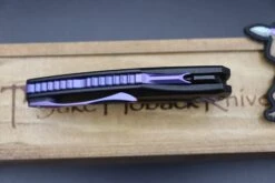 Jake Hoback Knives Sumo DLC Black Handle & Blade With Purple Anodized Accents 14 Jake Hoback Knives Sumo DLC Black Handle & Blade With Purple Anodized Accents -Nc Blade IMG 6225