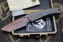 Medford Marauder H PVD Handles W/ Flamed Hardware & S35VN Vulcan Tanto