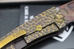 Medford Marauder H "Peaks & Valleys" Handles W/ Bronze Hardware & S35VN Vulcan Tanto 19 Medford Marauder H "Peaks & Valleys" Handles W/ Bronze Hardware & S35VN Vulcan Tanto -Nc Blade IMG 6552