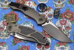 Custom Knife Factory & Marfione Custom Knives Collaboration Sokosha Two Tone DLC/Satin M390 -Nc Blade IMG 6590