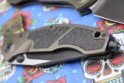 Custom Knife Factory & Marfione Custom Knives Collaboration Sokosha Two Tone DLC/Satin M390 -Nc Blade IMG 6592