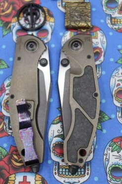 Custom Knife Factory & Marfione Custom Knives Collaboration Sokosha Two Tone DLC/Satin M390 -Nc Blade IMG 6598