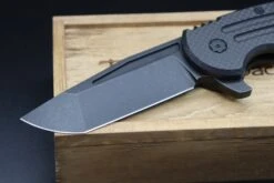 Jake Hoback Knives Husky Black & Carbon Fiber Nitro-V DLC -Nc Blade IMG 6693