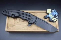 Jake Hoback Knives Husky Black & Carbon Fiber Nitro-V DLC -Nc Blade IMG 6696