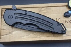 Jake Hoback Knives Husky Black & Carbon Fiber Nitro-V DLC -Nc Blade IMG 6698