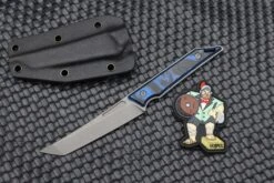 Jake Hoback Knives Goliath Blue Lava G-10 & Stonewash CPM-20CV