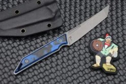 Jake Hoback Knives Goliath Blue Lava G-10 & Stonewash CPM-20CV -Nc Blade IMG 6703