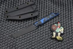 Jake Hoback Knives Goliath Blue Lava G-10 & DLC CPM-20CV