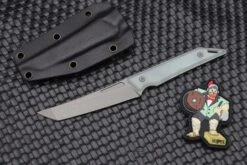 Jake Hoback Knives Goliath Jade G-10 & Stonewash CPM-20CV
