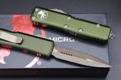 Microtech UTX-85 D/E Bronze Apocalyptic OD Green 232-13APOD -Nc Blade IMG 6731