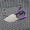 Jake Hoback Knives Jeremiah Johnson Fixed Blade CPM-20CV W/ Purple Paracord Wrap