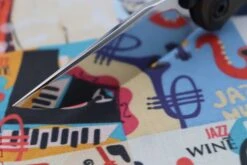 Custom Knife Factory & Marfione Custom Knives Collaboration Sokosha High Polish Damasteel & Purple Carbon Fiber One-Off -Nc Blade IMG 7431