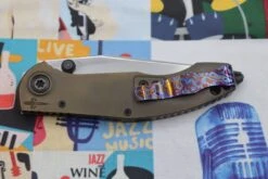 Custom Knife Factory & Marfione Custom Knives Collaboration Sokosha High Polish Damasteel & Purple Carbon Fiber One-Off -Nc Blade IMG 7438