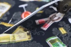 Custom Knife Factory & Marfione Custom Knives Collaboration Sokosha High Polish Damasteel & Red Carbon Fiber One-Off -Nc Blade IMG 7481