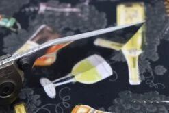 Custom Knife Factory & Marfione Custom Knives Collaboration Sokosha High Polish Damasteel & Red Carbon Fiber One-Off -Nc Blade IMG 7485