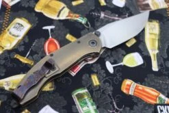 Custom Knife Factory & Marfione Custom Knives Collaboration Sokosha High Polish Damasteel & Red Carbon Fiber One-Off -Nc Blade IMG 7487