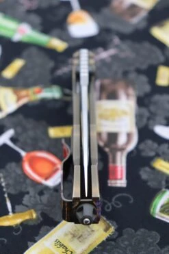 Custom Knife Factory & Marfione Custom Knives Collaboration Sokosha High Polish Damasteel & Red Carbon Fiber One-Off -Nc Blade IMG 7488