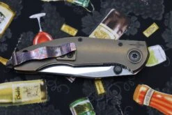 Custom Knife Factory & Marfione Custom Knives Collaboration Sokosha High Polish Damasteel & Red Carbon Fiber One-Off -Nc Blade IMG 7490