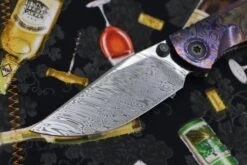 Custom Knife Factory & Marfione Custom Knives Collaboration Sokosha Damasteel & Zircuti One-Off -Nc Blade IMG 7499