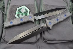 Heretic Knives Nephilim Carbon Fiber Double Edge DLC H003-6A-CF