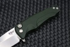 Medford Smooth Criminal Button Lock OD Green & S35VN -Nc Blade IMG 7998