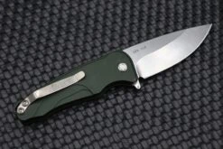 Medford Smooth Criminal Button Lock OD Green & S35VN -Nc Blade IMG 8003
