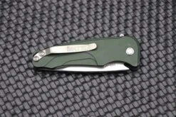 Medford Smooth Criminal Button Lock OD Green & S35VN -Nc Blade IMG 8004