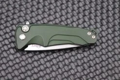 Medford Smooth Criminal Button Lock OD Green & S35VN -Nc Blade IMG 8005