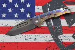 Medford Praetorian Slim PVD S35VN Tanto & Flamed Handle W/ Bronze