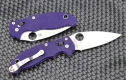 Spyderco Manix 2 Dark Blue G-10 & S110V C101GPDBL2 -Nc Blade IMG 9734