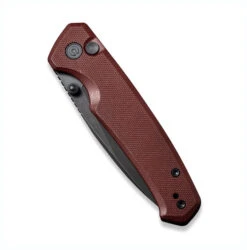 Civivi Altus - Button Lock Thumb Stud W/ Burgundy G-10 Handle & Black Nitro-V C20076-2 -Nc Blade Image2 13 22at10.19PM 2