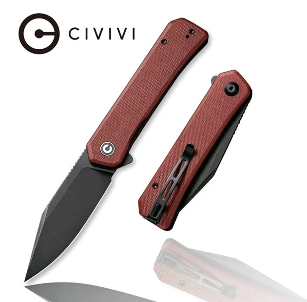 CIVIVI Relic Burgundy G-10 & Black Nitro-V C20077B-2